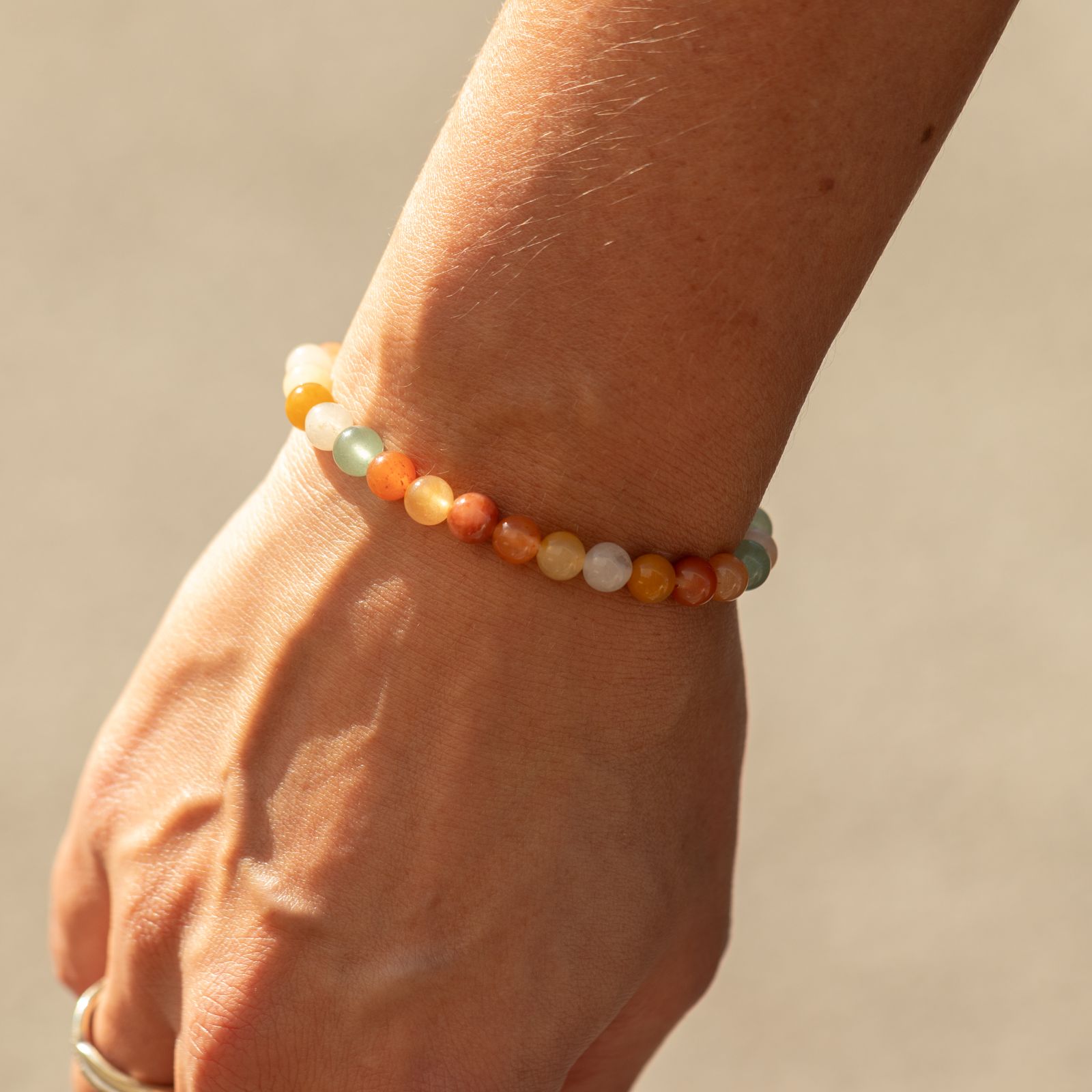 Pulsera de Poder Pequeña (17cmx6mm) - Ágata arcoíris - Imagen 5