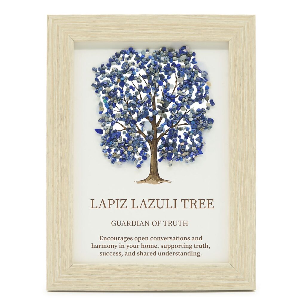 Imagen de piedra preciosa - Árbol de la Vida - Lapislázuli (20x14.7x1cm)