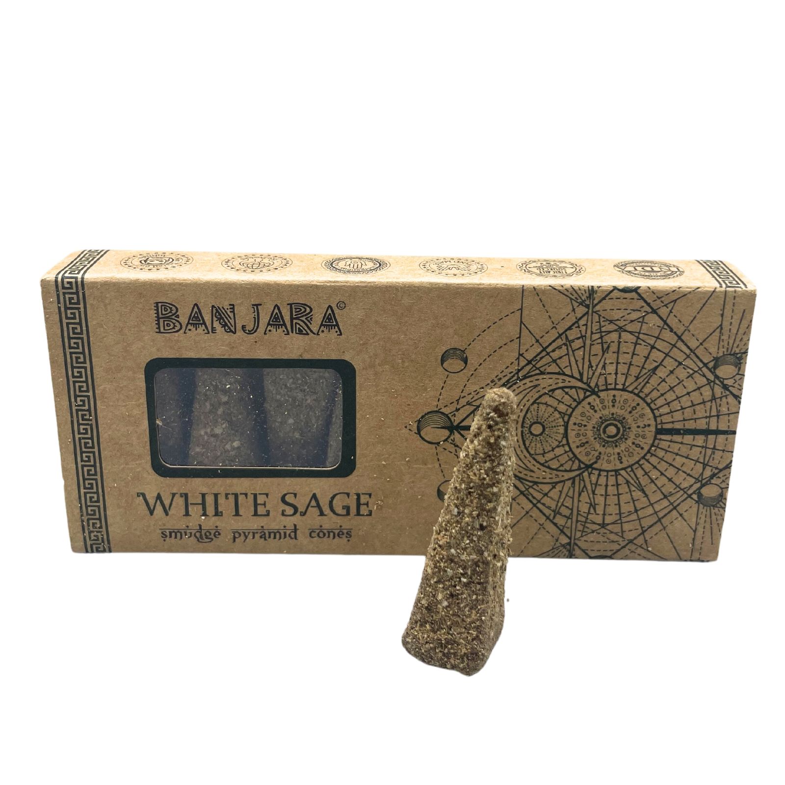 Conos piramidales Banjara Smudge - Trigo blanco - Imagen 7