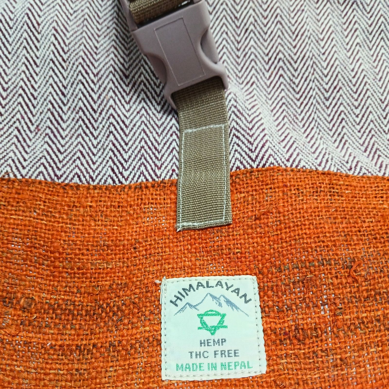Mochila para Senderismo de Cáñamo - Naranja Atardecer - Imagen 2