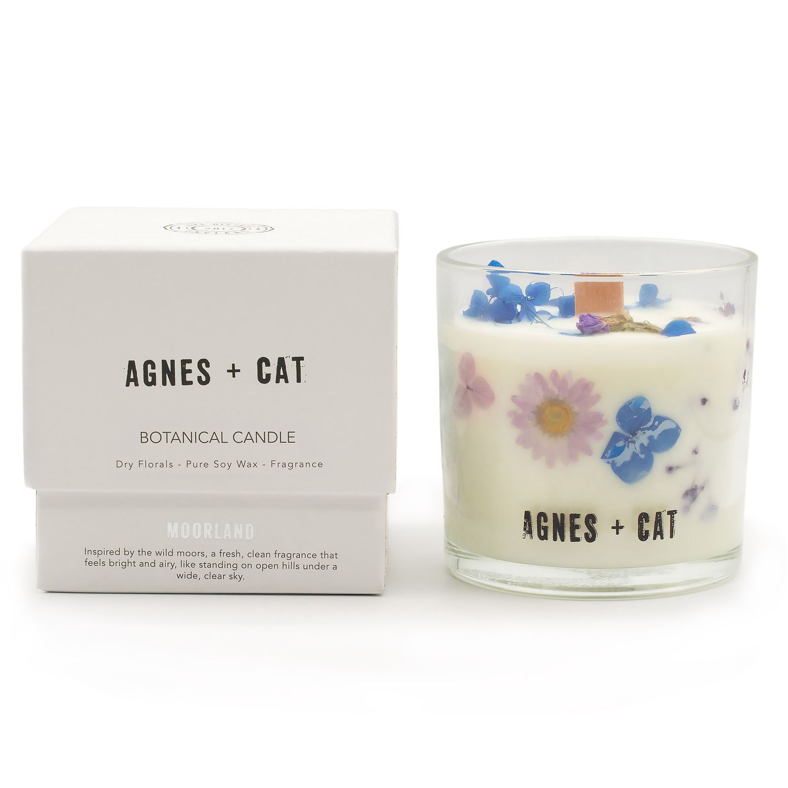 Vela de Cera de Soja Botánica Agnes + Cat - Moorland