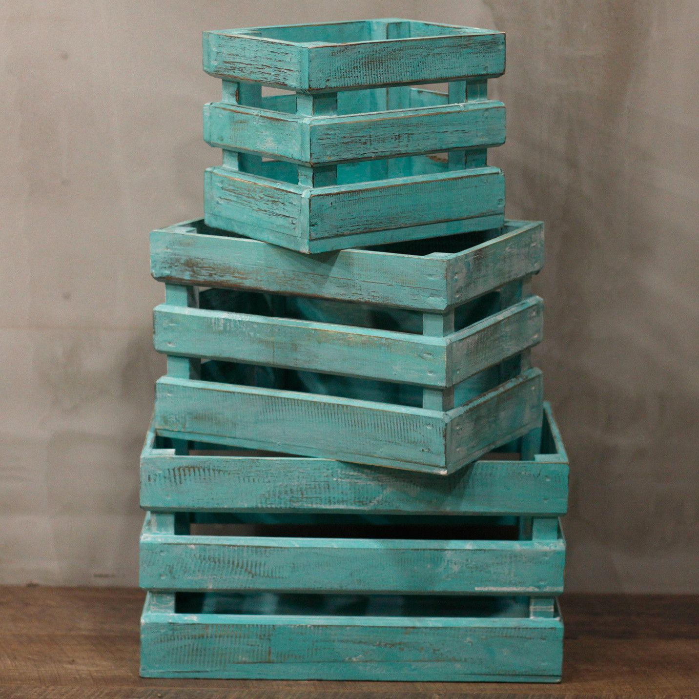 Caja de frutas set de 3 - Verde - Imagen 3