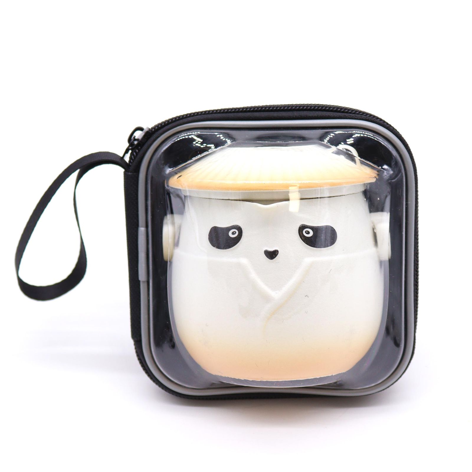 Juego de tetera Panda y tres tazas - Naranja - Imagen 3