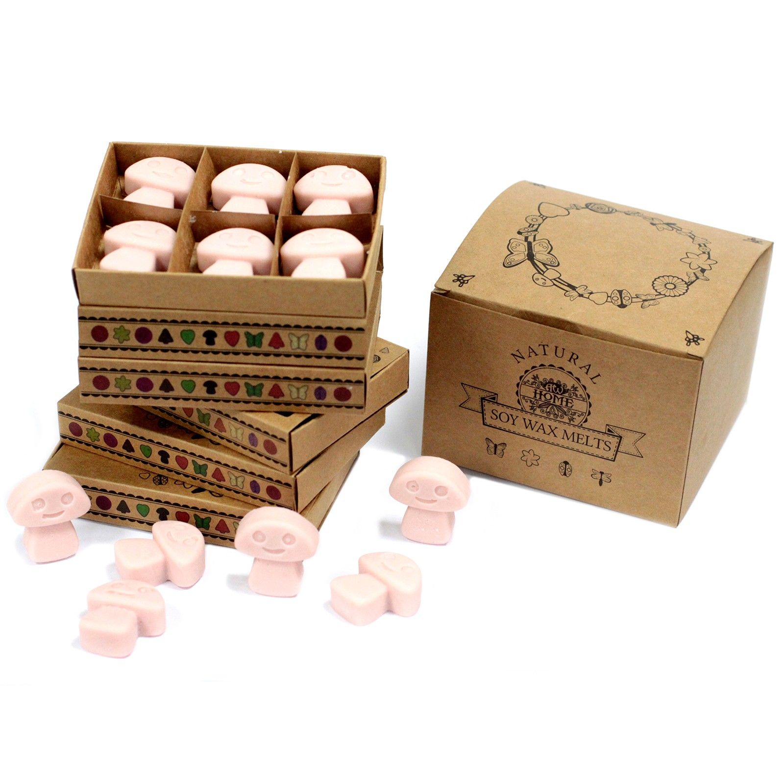 Caja de 6 ceras de Soja - Jengibre - Imagen 7