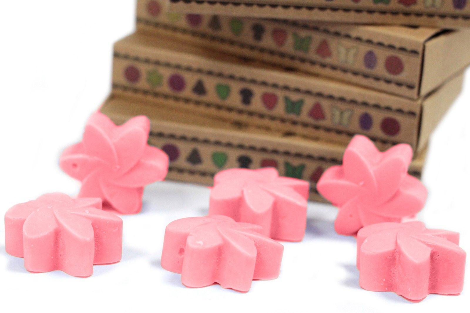 Caja de 6 ceras de Soja - Rosa clásica - Imagen 5
