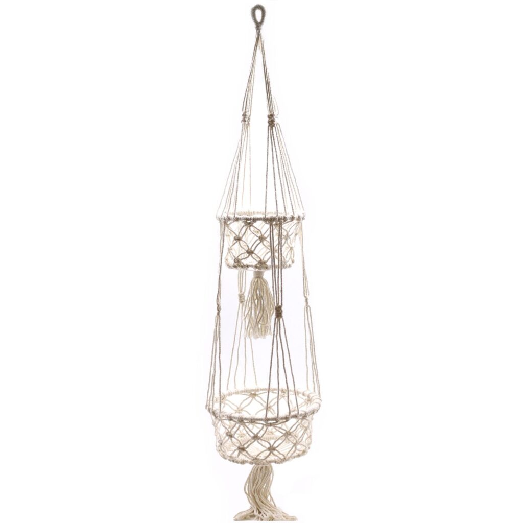 Macetero de Macrame - Doble