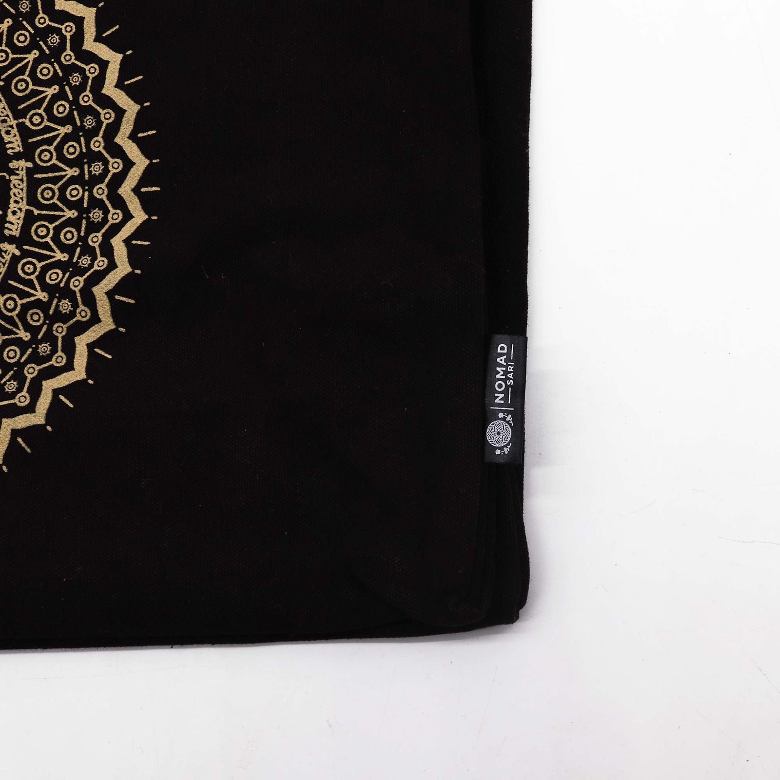 Bolso tote lavado a la piedra extragrande 14 oz - Mandala de la libertad - Imagen 3