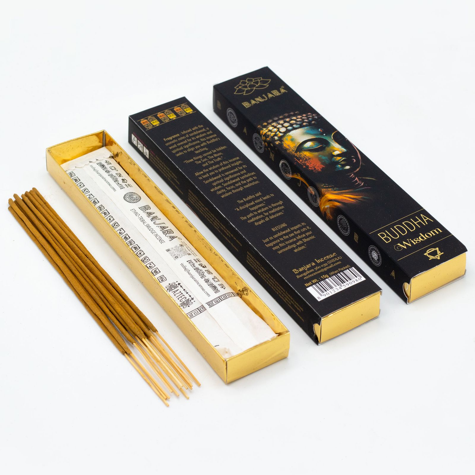 Incienso Banjara Buddha – Set de regalo en caja (6 surtidos) - Imagen 2