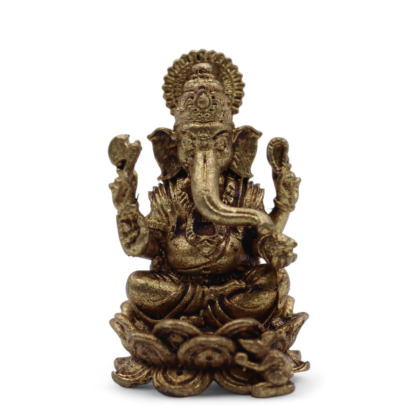 Dioses en miniatura de latón - Ganesha (22 g) - 37 mm - Imagen 4