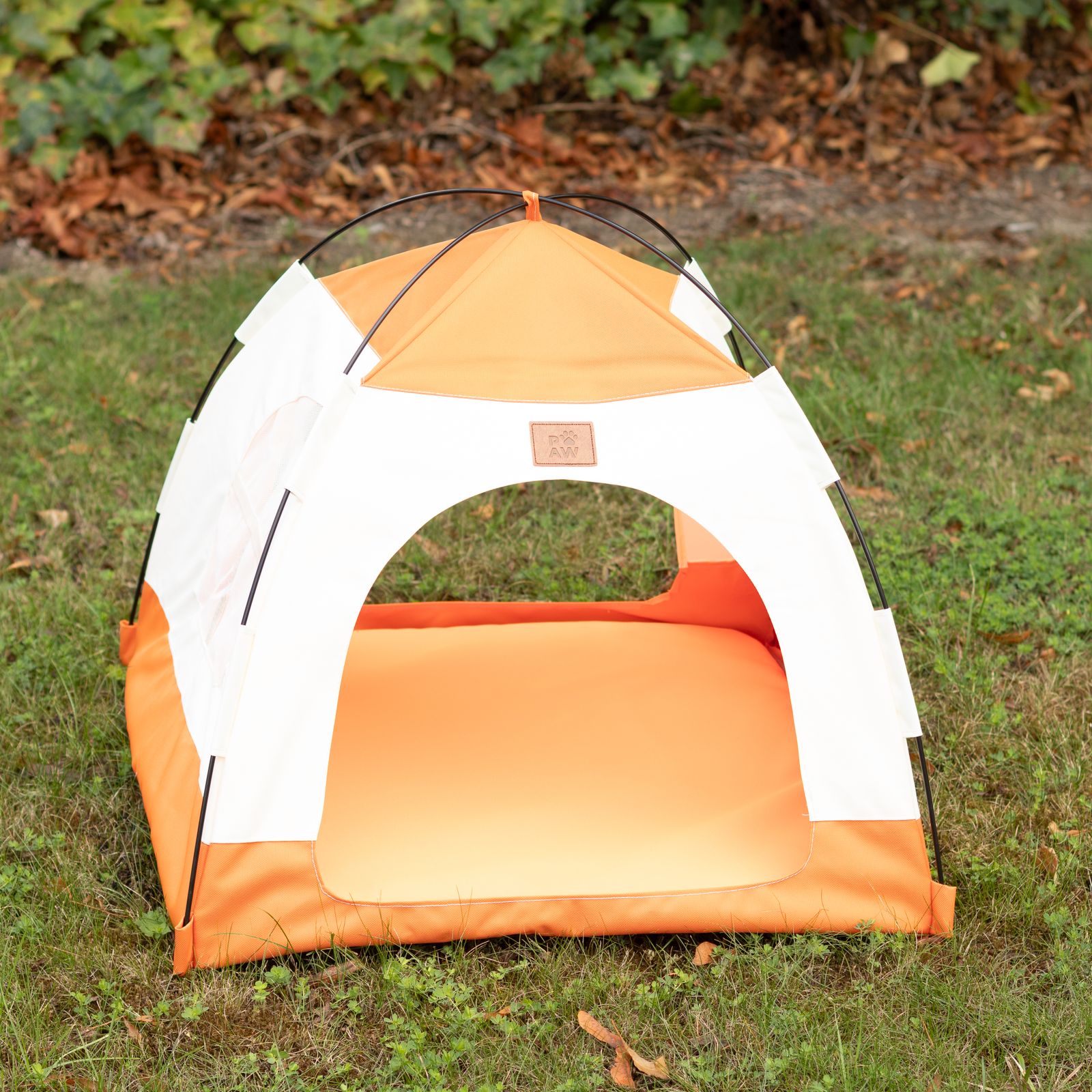 Cama PAW – Tienda beige y naranja – 58 × 58 × 48 cm - Imagen 6