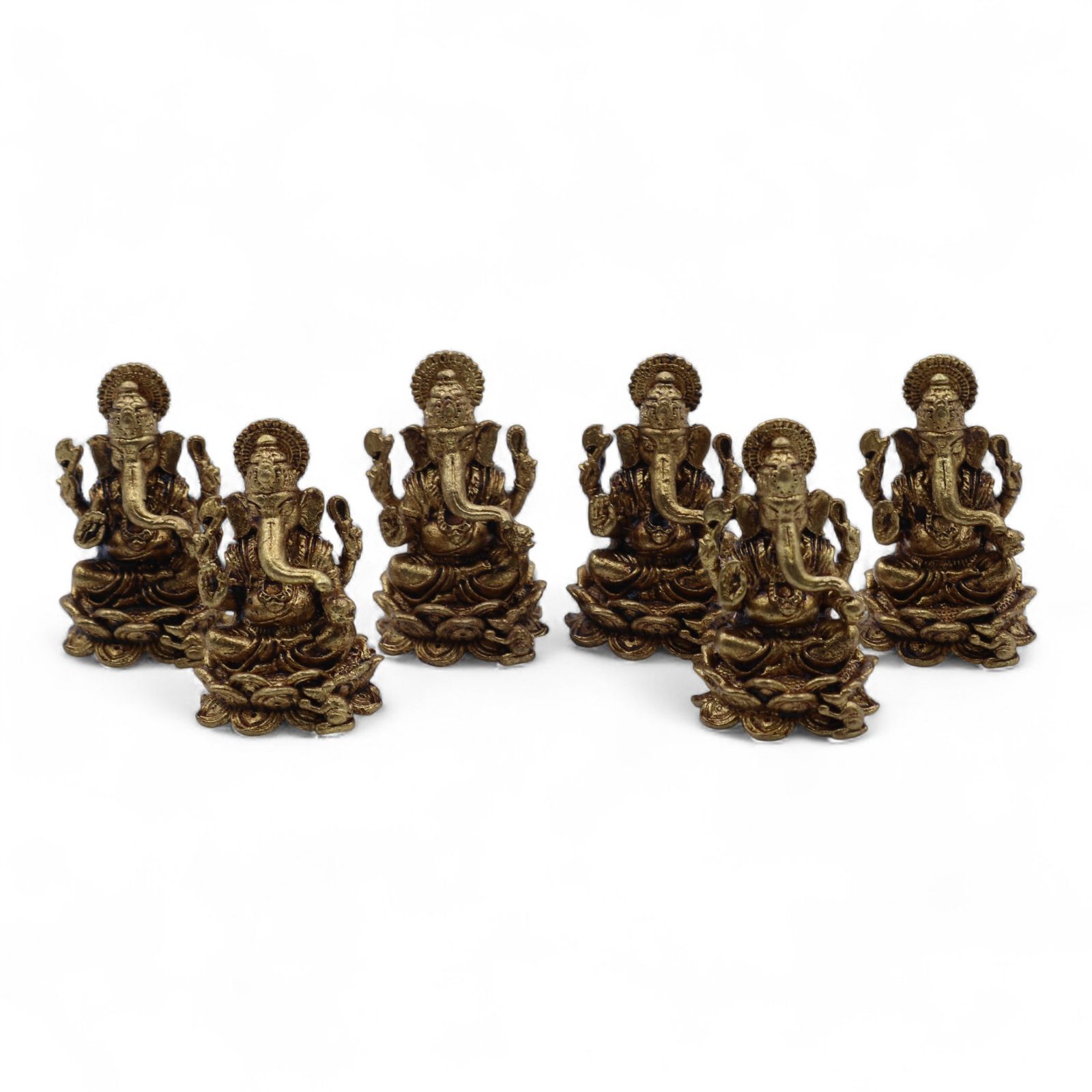 Dioses en miniatura de latón - Ganesha (22 g) - 37 mm - Imagen 6