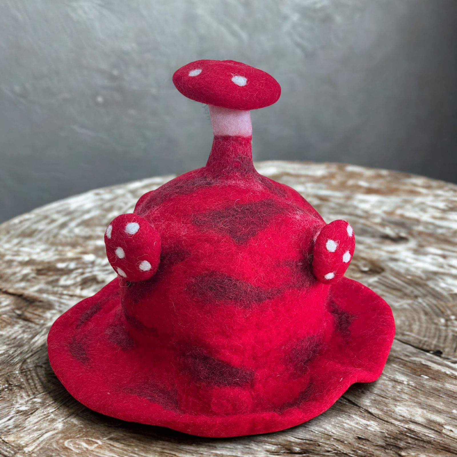 Sombrero de hongo de fieltro - Rush To The Head Rojo - Imagen 2