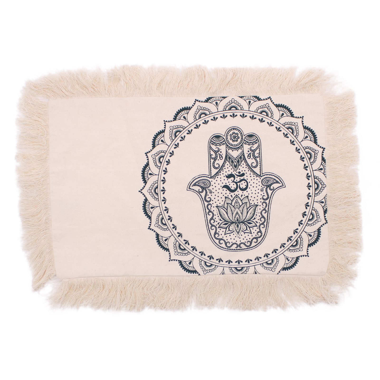 Cojín Hamsa Mandala - 30x50cm - verde