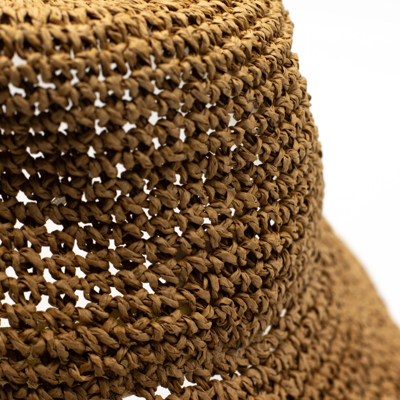 Nomad Sari Sombrero de Sol de Paja con Ala Flexible - Café Natural - Imagen 5