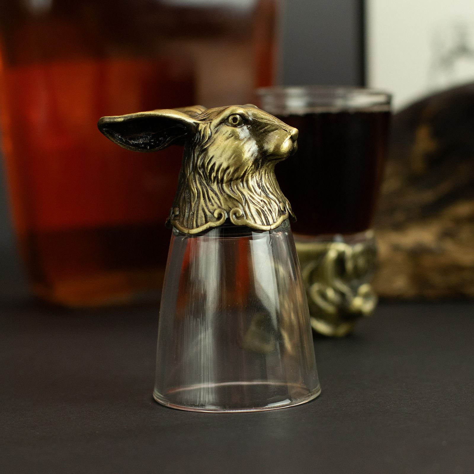 Conjunto de regalo de 12 vasos de chupito Bottom Up (25ml) - Bosque y Criaturas Místicas - Bronce Antiguo - Imagen 16