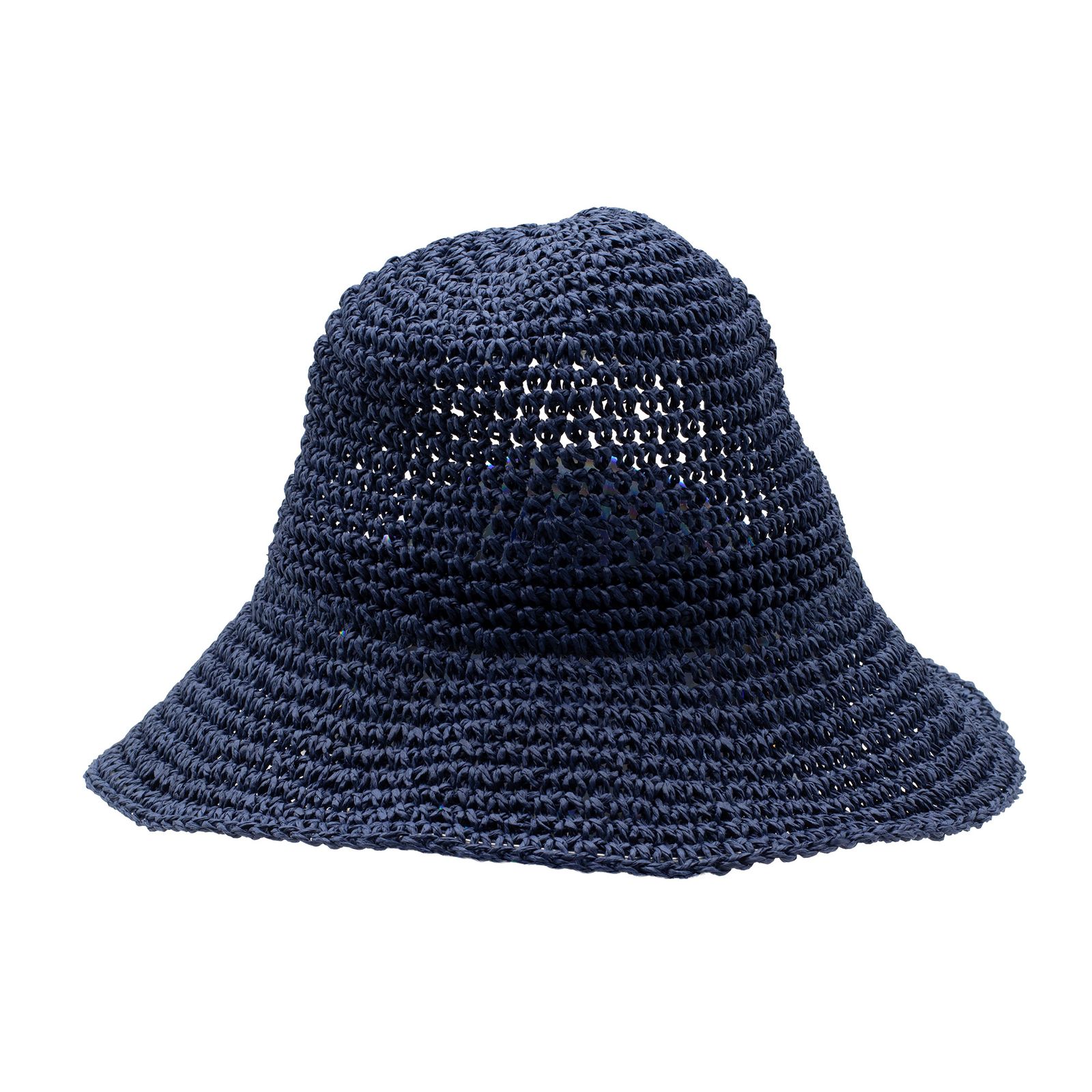 Nomad Sari Sombrero de paja de ala blanda para el sol - Azul marino - Imagen 3