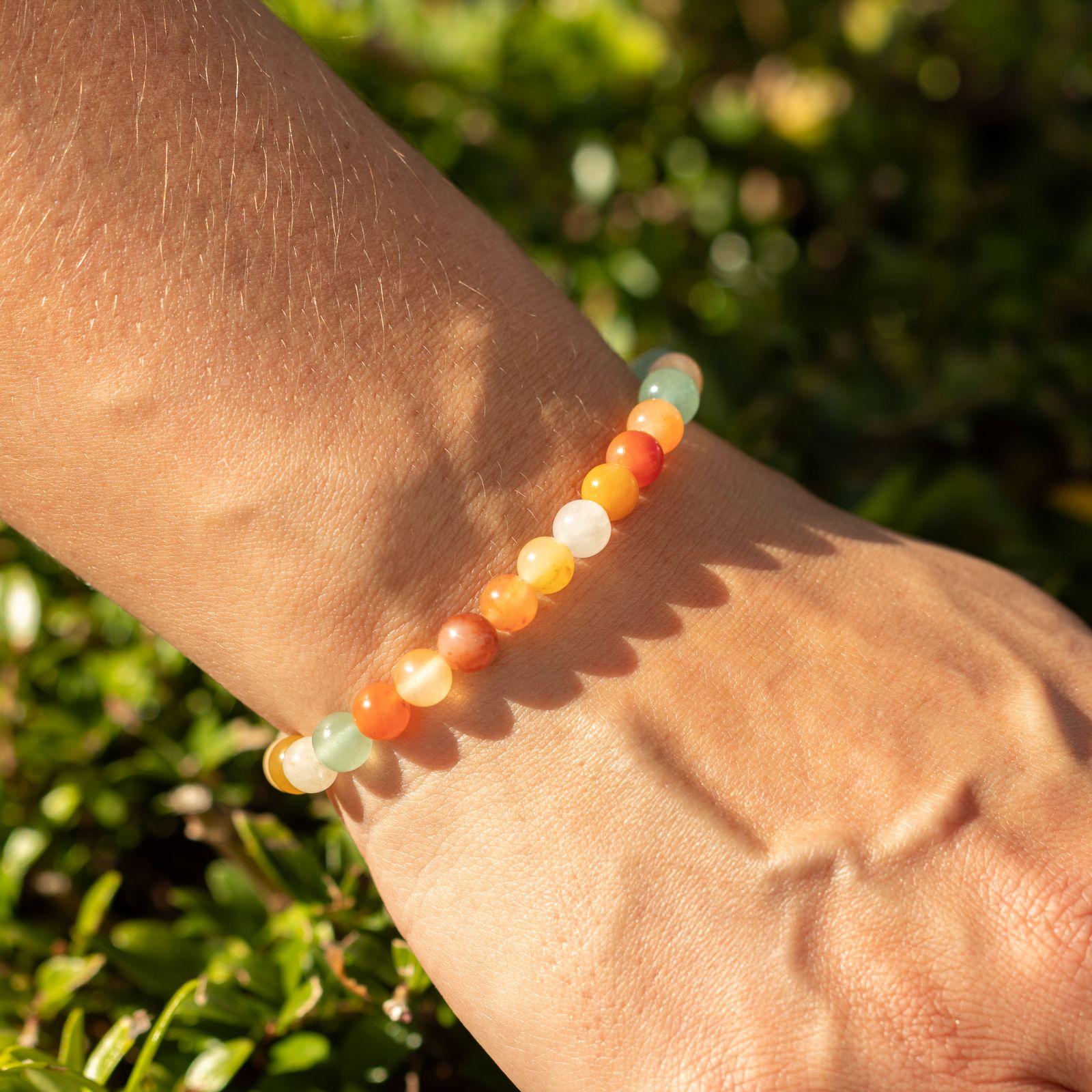 Pulsera de Poder Pequeña (17cmx6mm) - Ágata arcoíris - Imagen 4