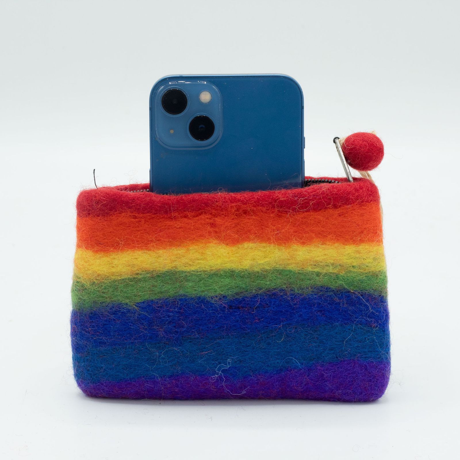 Estuche de fieltro natural con cremallera (surtido) - Arco Iris - Imagen 2