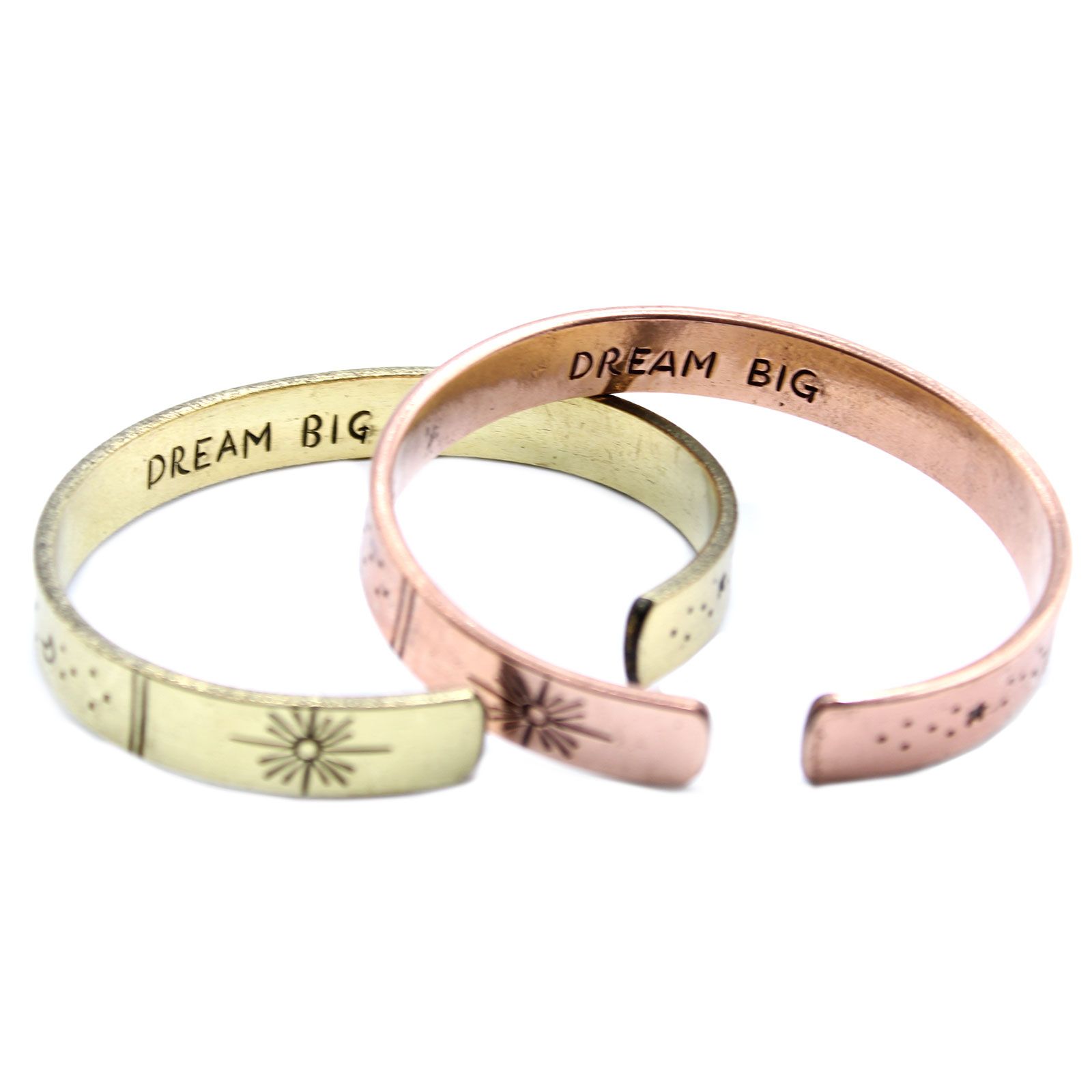 Pulsera de Inspiración - Latón Amanecer, Galaxia, Estrellas, Tierra - Imagen 2