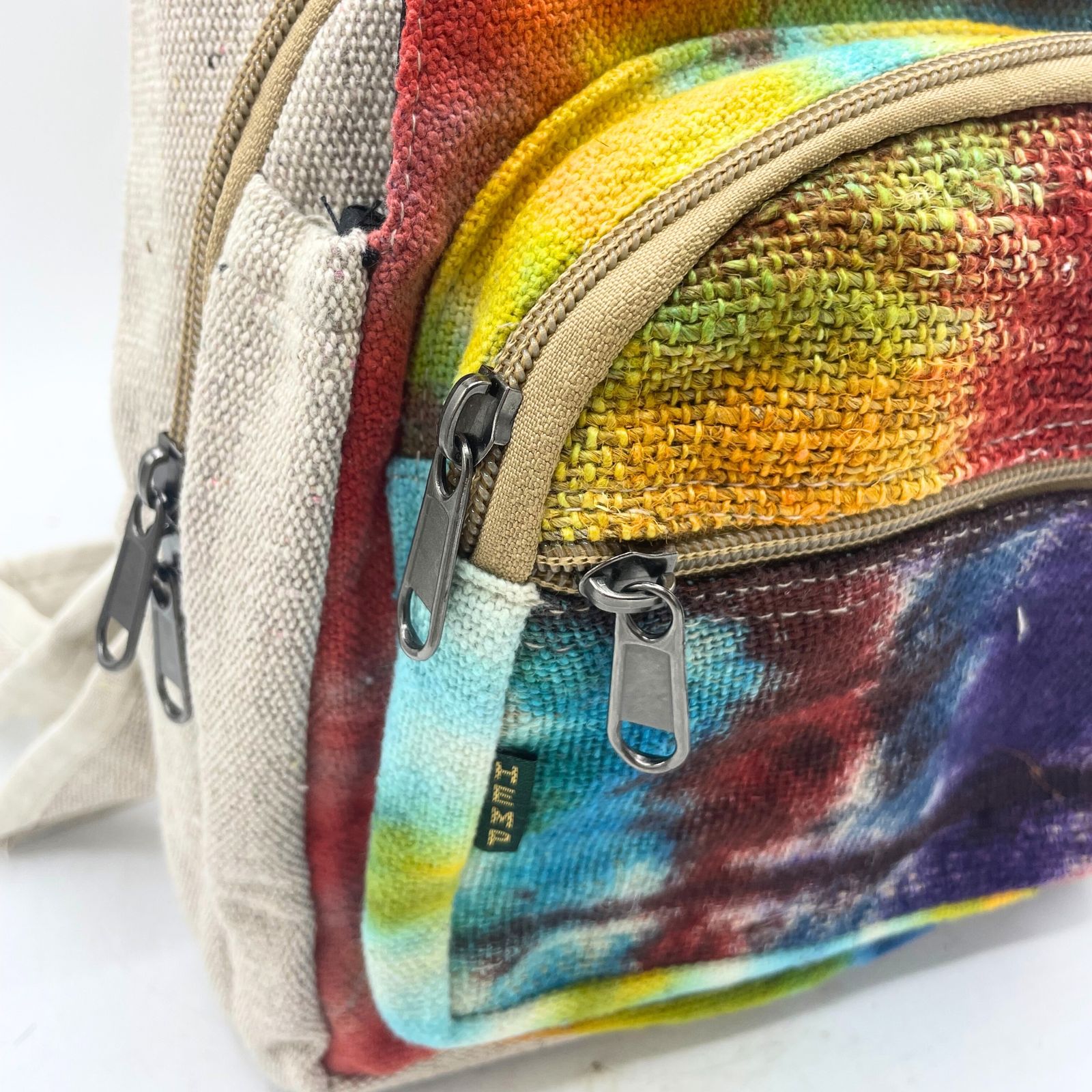Bolso bandolera de cáñamo Tiedye - Imagen 5