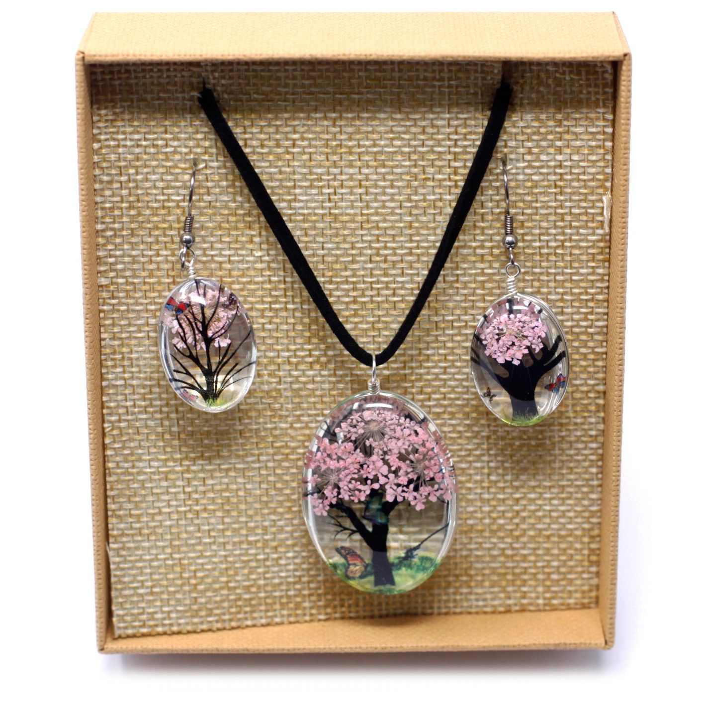 Flores Prensadas - Arbol De La Vida - Rosa - Imagen 5