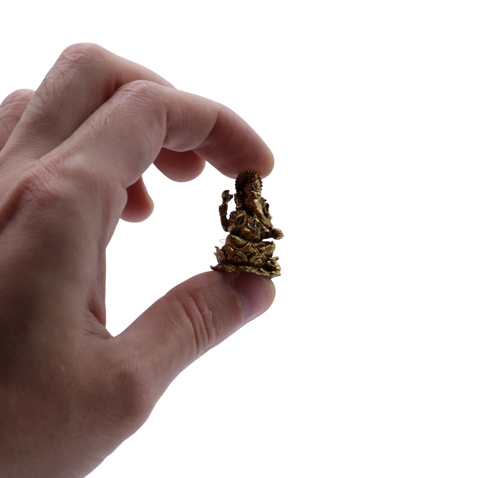 Dioses en miniatura de latón - Ganesha (12 g) - 30 mm - Imagen 3