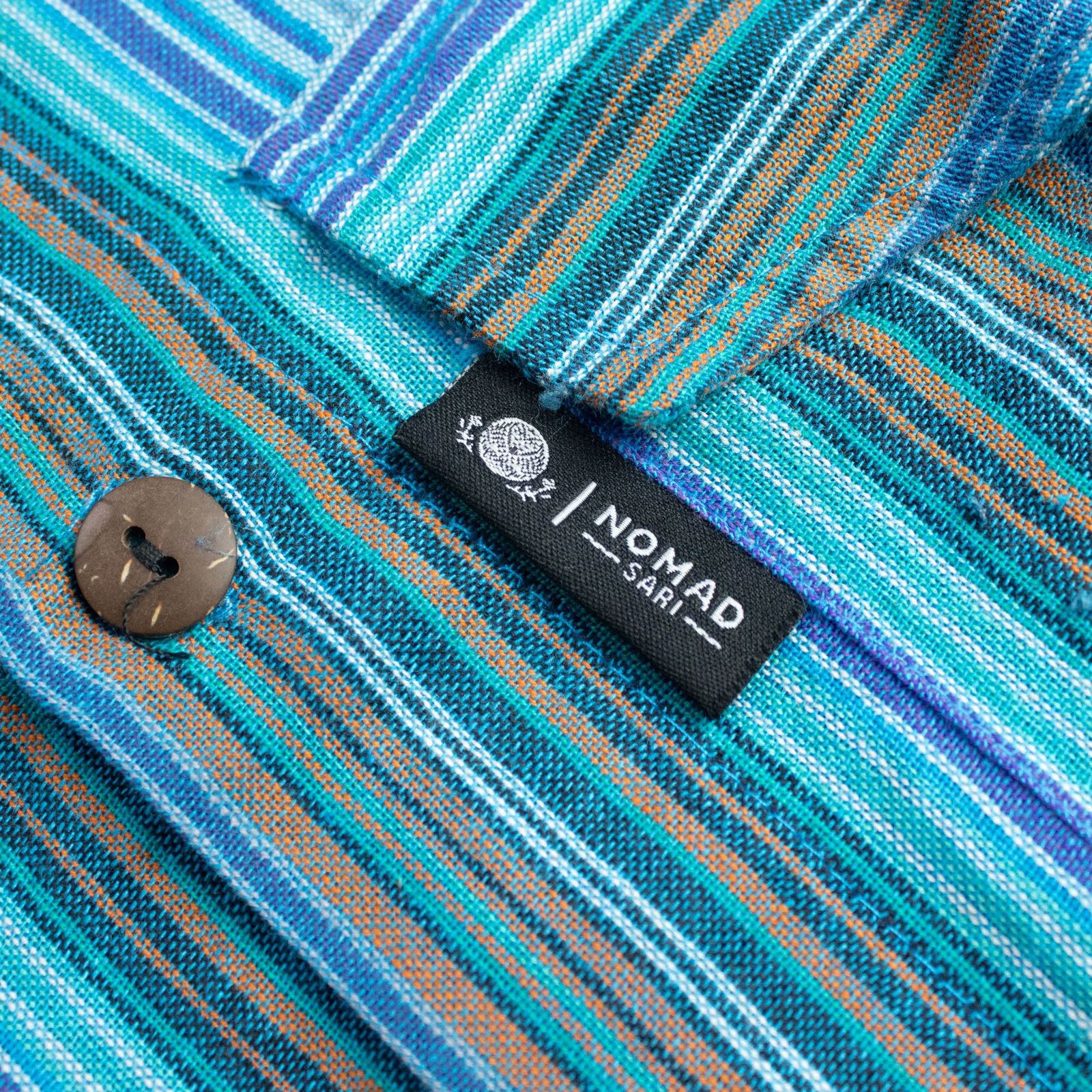 Nomad Sari Camisa de abuelo - Turquesa - Grande - Imagen 9