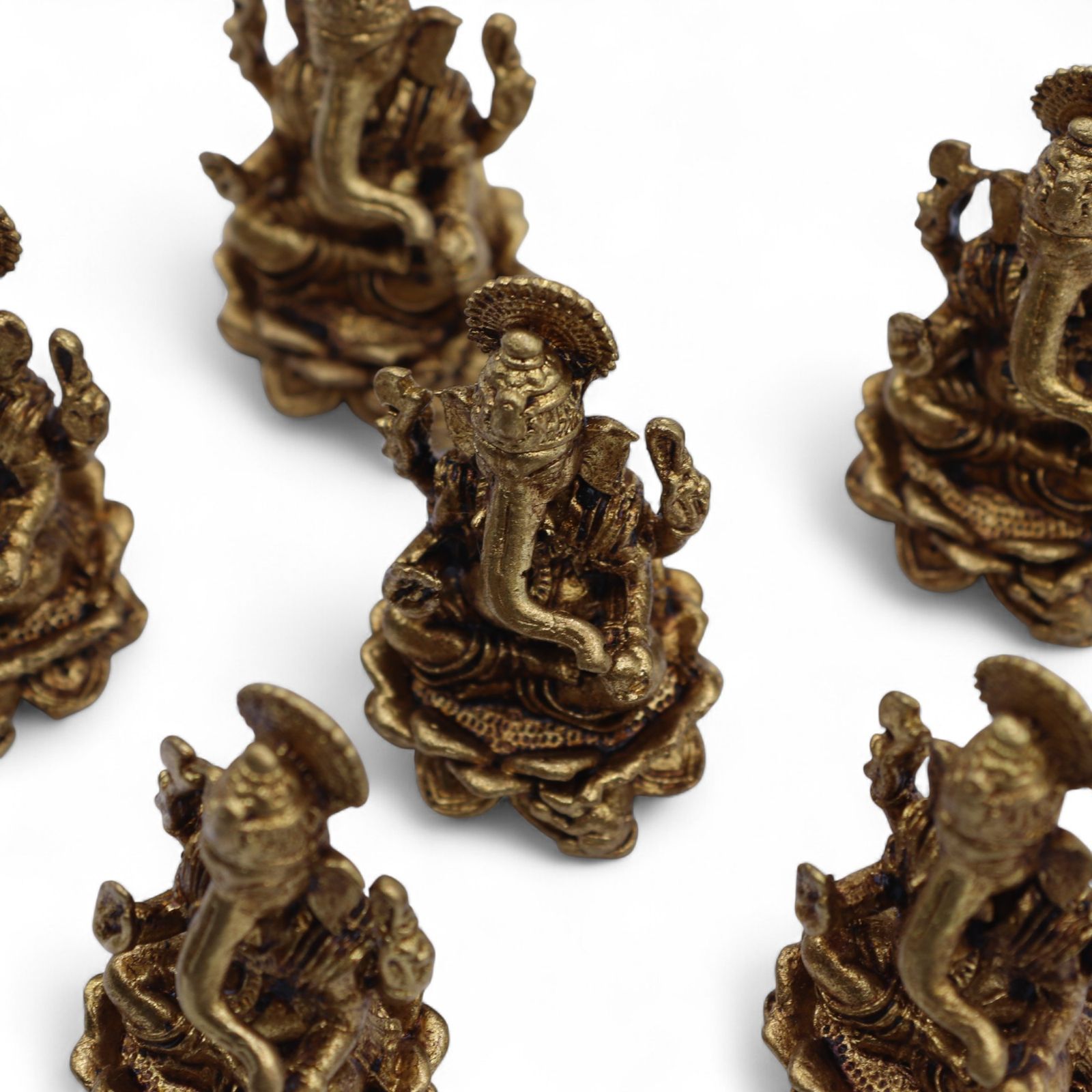 Dioses en miniatura de latón - Ganesha (22 g) - 37 mm - Imagen 7