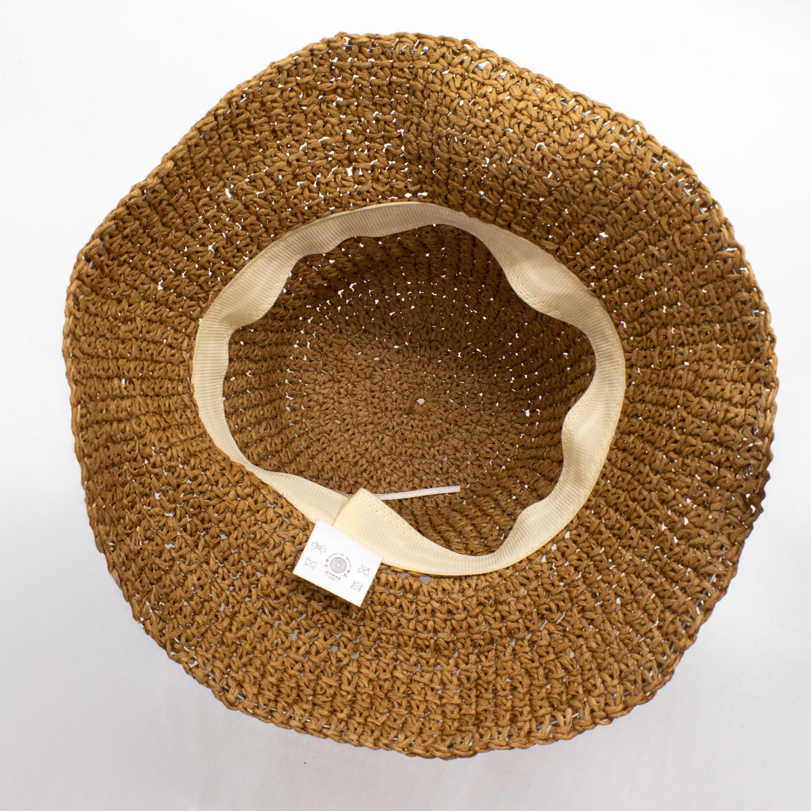 Nomad Sari Sombrero de Sol de Paja con Ala Flexible - Café Natural - Imagen 6