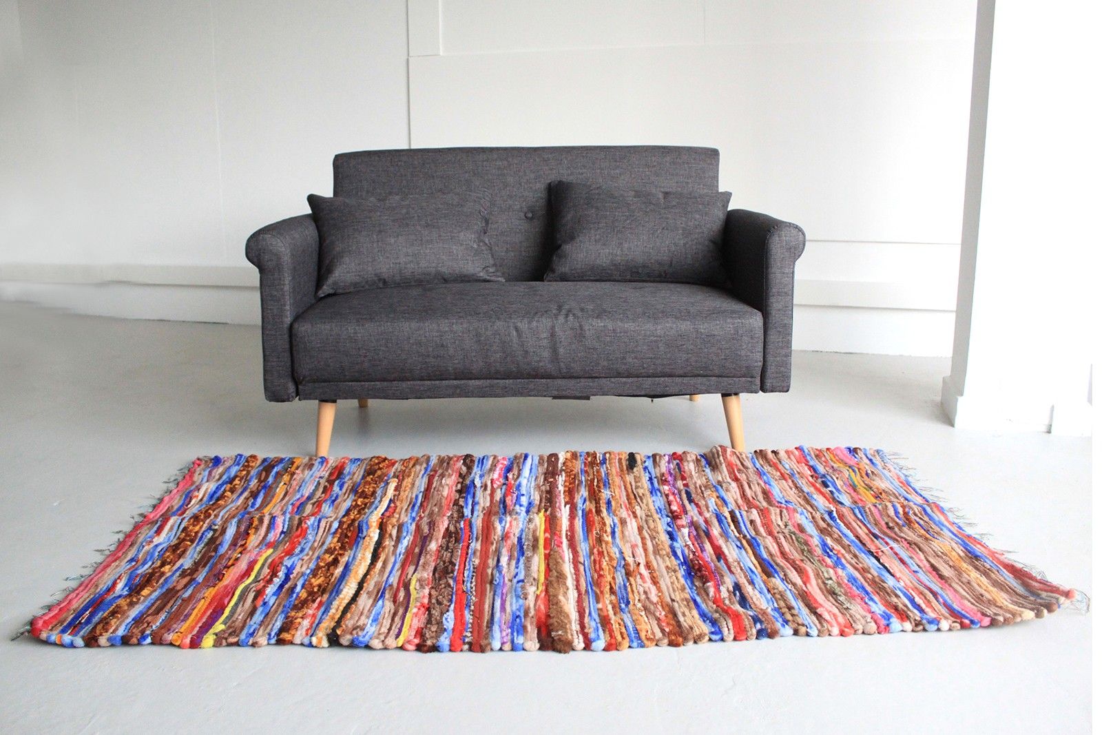Alfombra grande de trapo - 105x185cm - Imagen 2