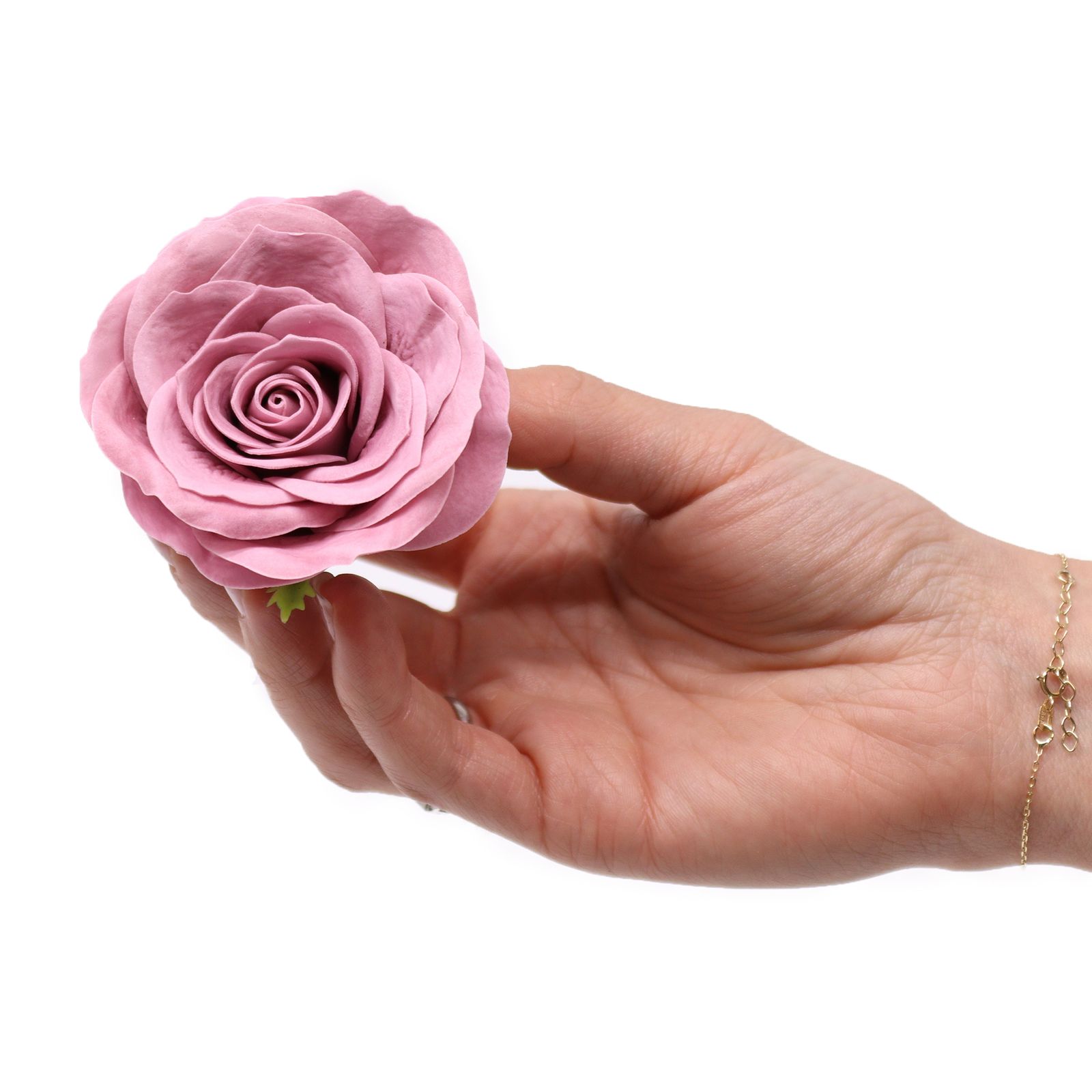 Flor de jabón artesanal - Vintage Rose - Malva - Imagen 2