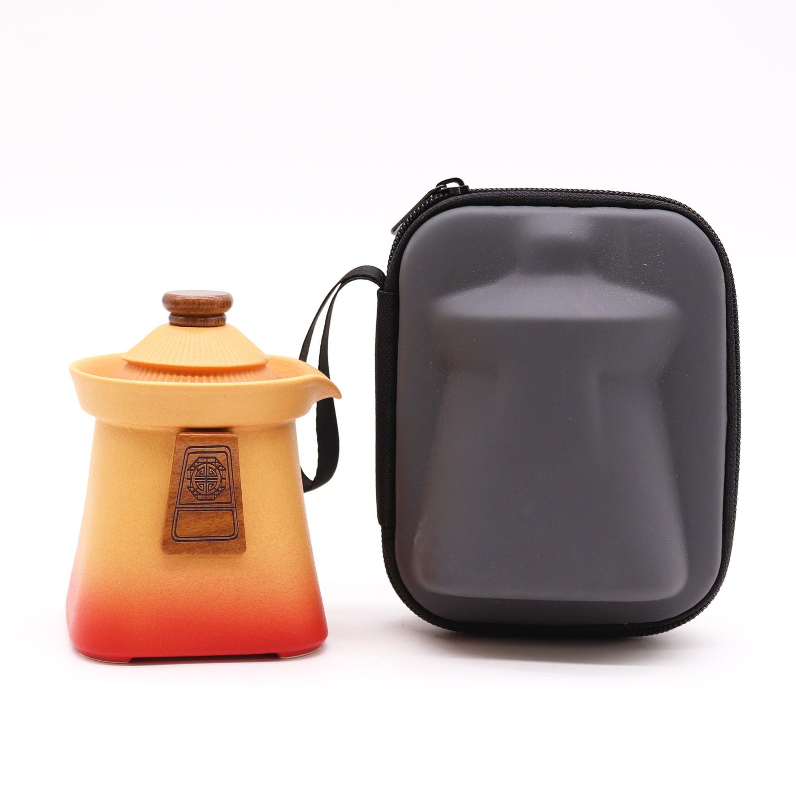 Juego de tetera Temple y tres tazas - Tierra Naranja - Imagen 2