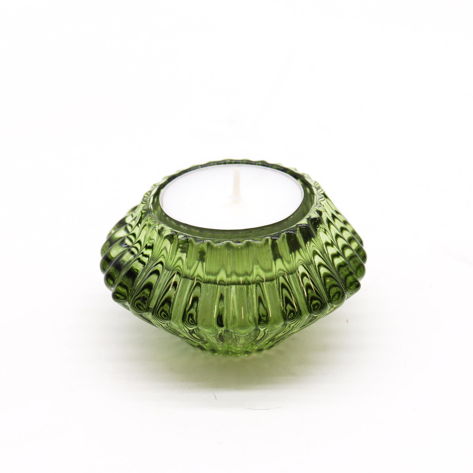 Portavelas reversible con diseño de flor para cena / vela de té - Jardín de Jade - Imagen 2