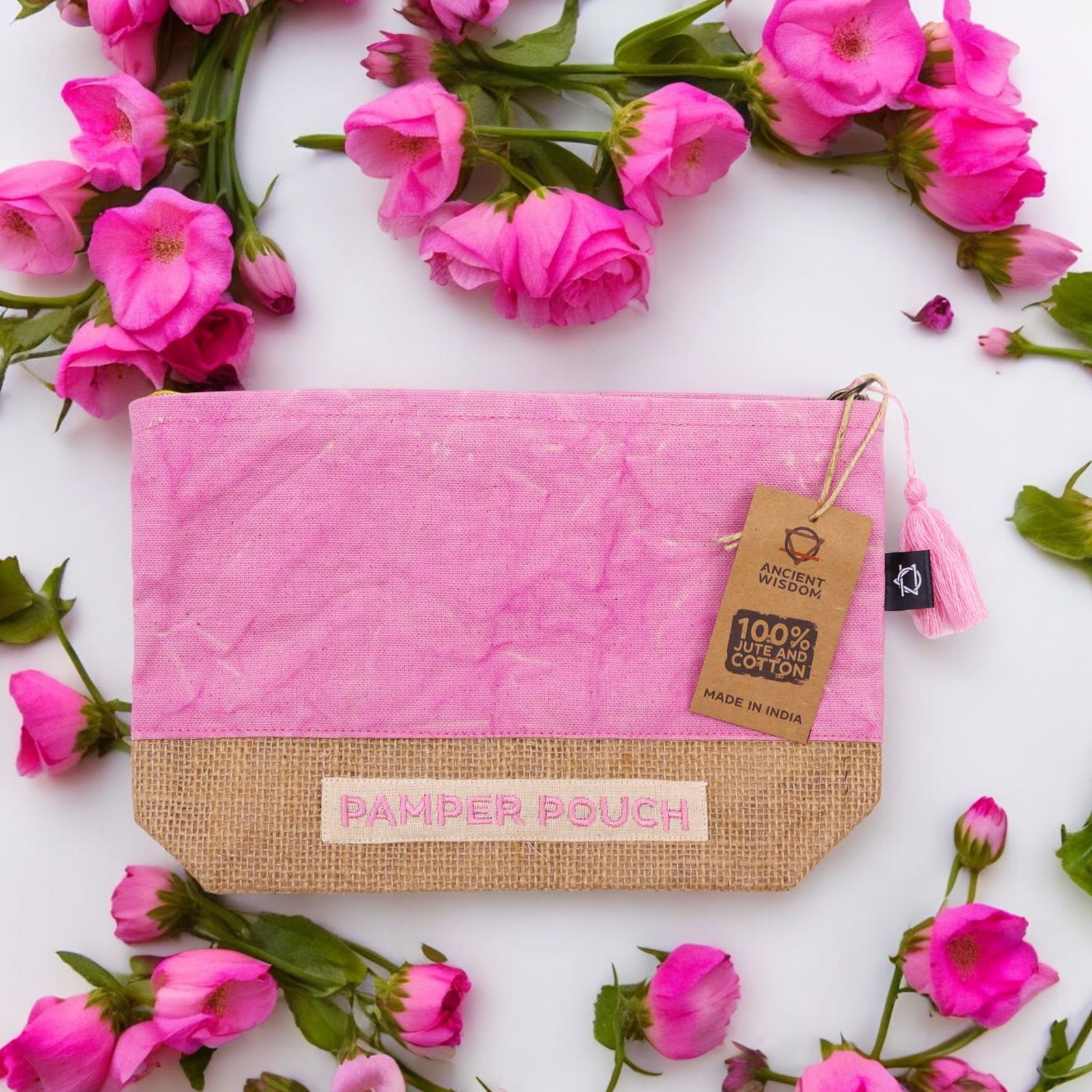 Bolsa de Cuidado Personal - Rosa y Púrpura - Lavado a Piedra - Imagen 2