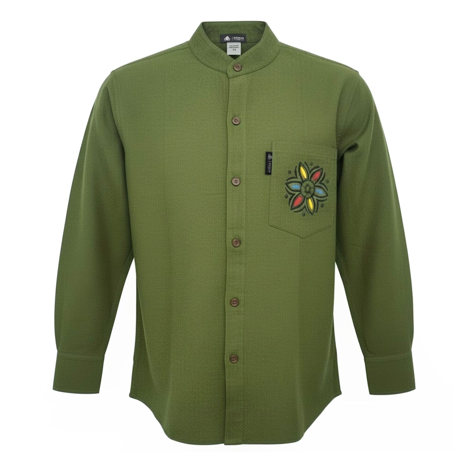 Nomad Sari Kathmandu Camisa - Verde Bosque - Grande