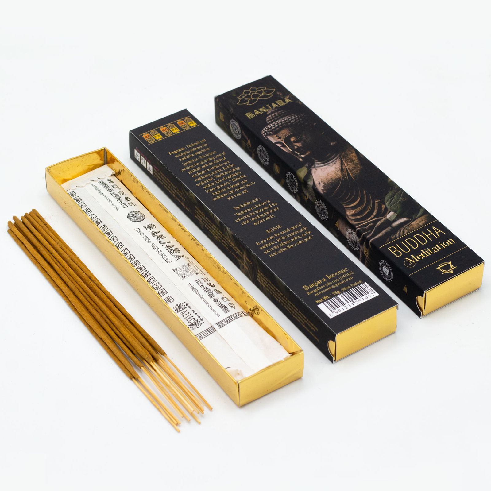 Incienso Banjara Buddha – Set de regalo en caja (6 surtidos) - Imagen 3