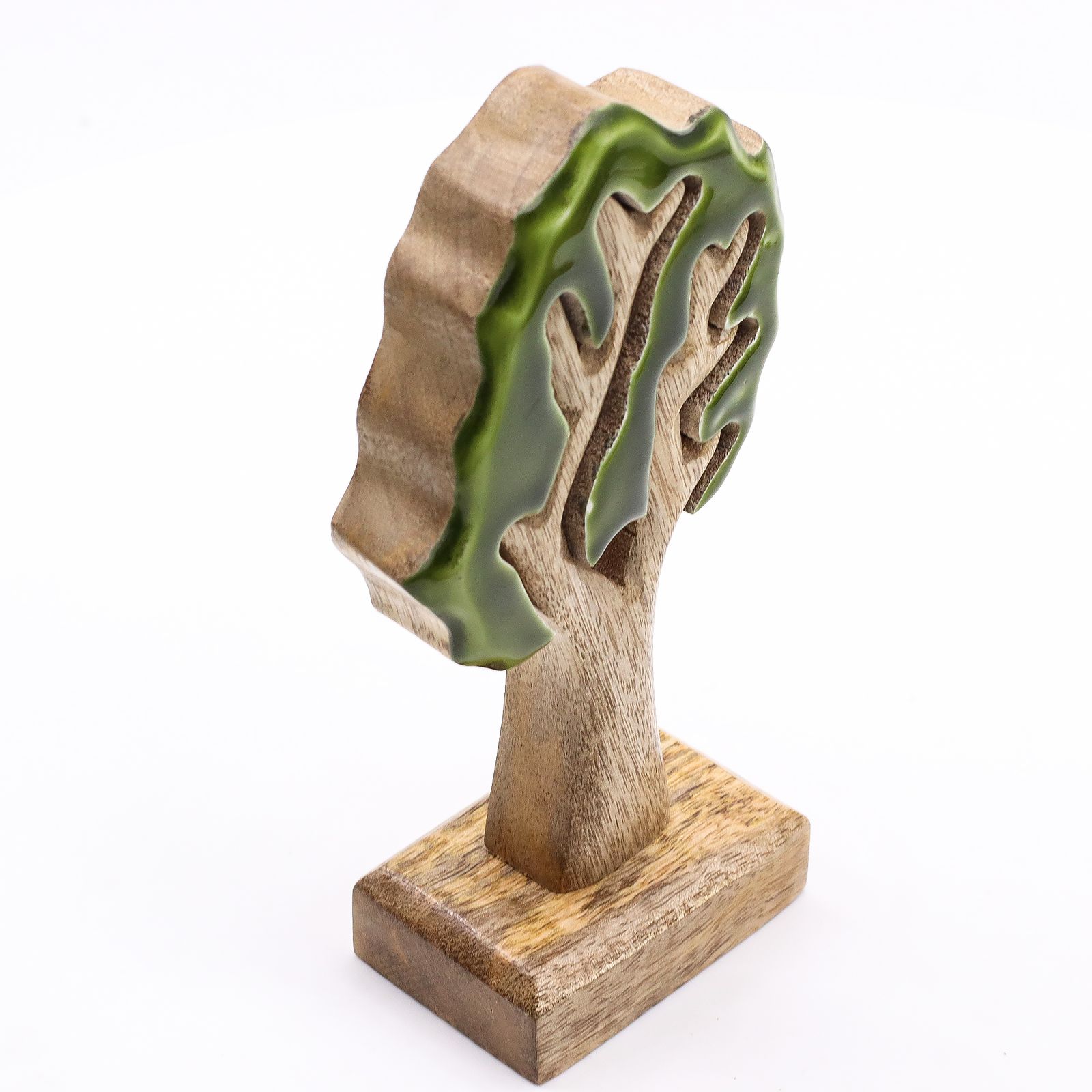 Perdido en el bosque - Decoración de madera 3D de un solo árbol - 20x10cm - Imagen 8