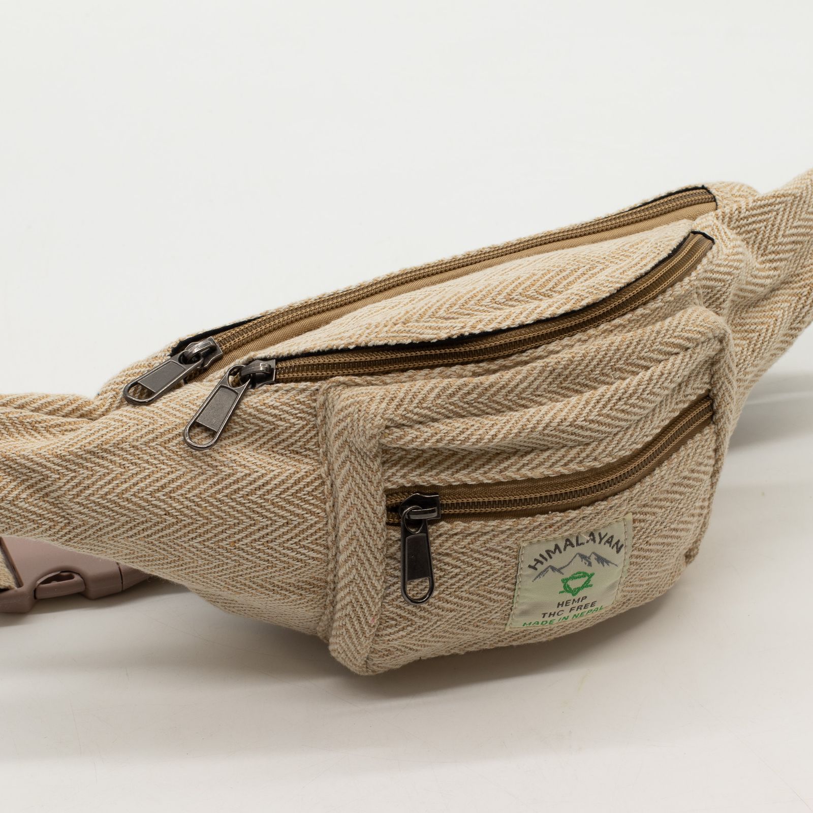Bolso Tipo Cinturón de Estilo Cáñamo y Algodón (o Riñonera) - Natural - Imagen 4