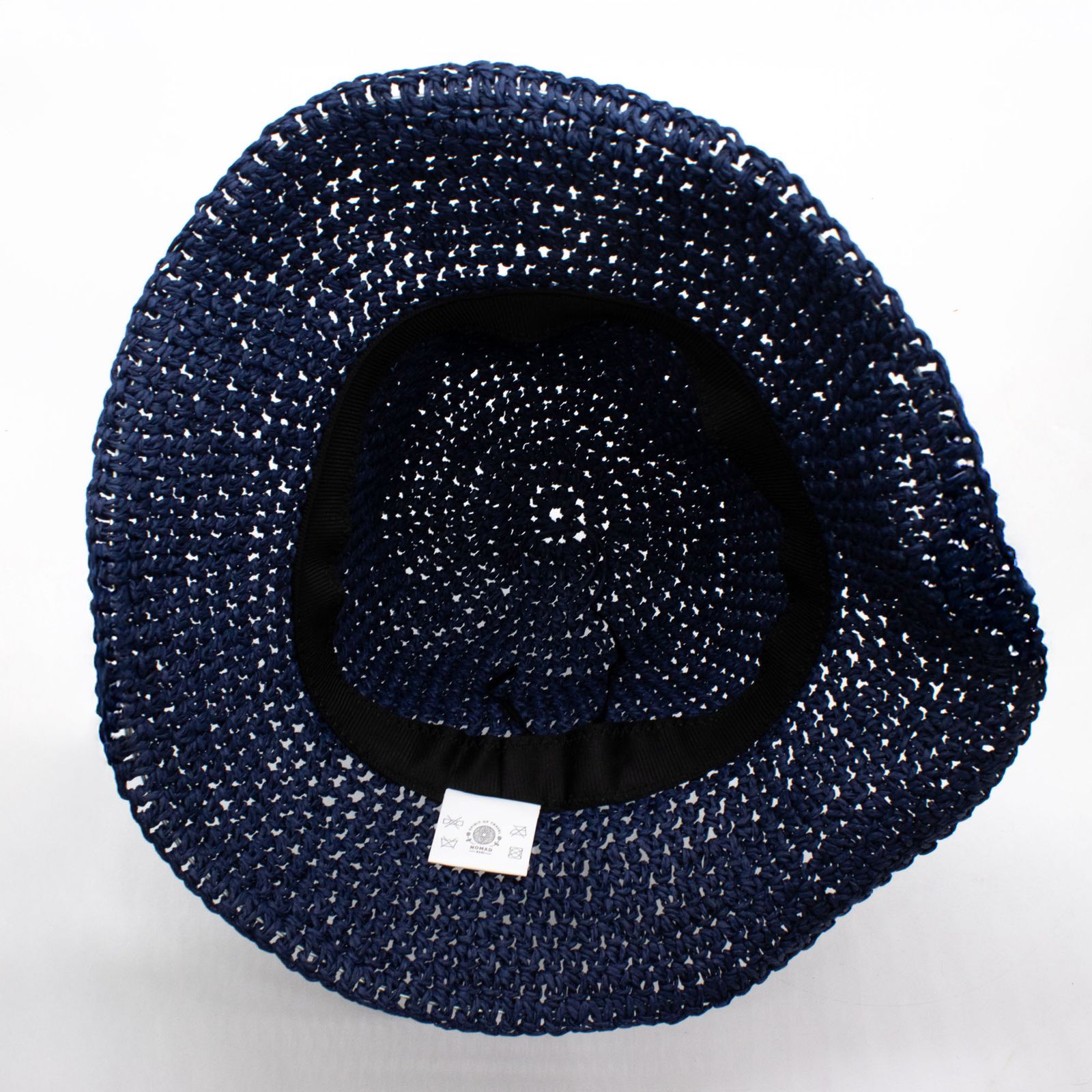 Nomad Sari Sombrero de paja de ala blanda para el sol - Azul marino - Imagen 5