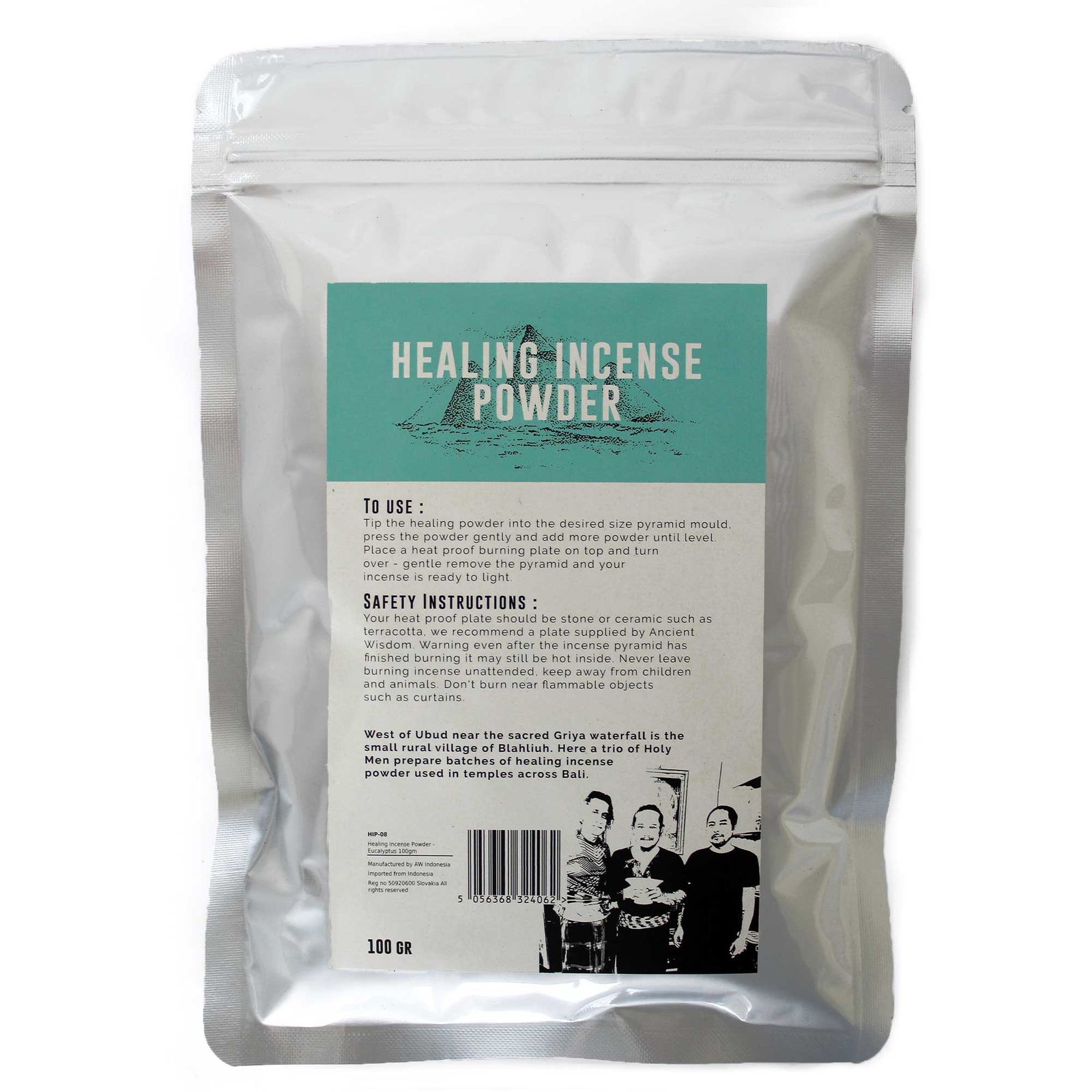 Healing Incense Powder - Eucalyptus 100gm - Imagen 2