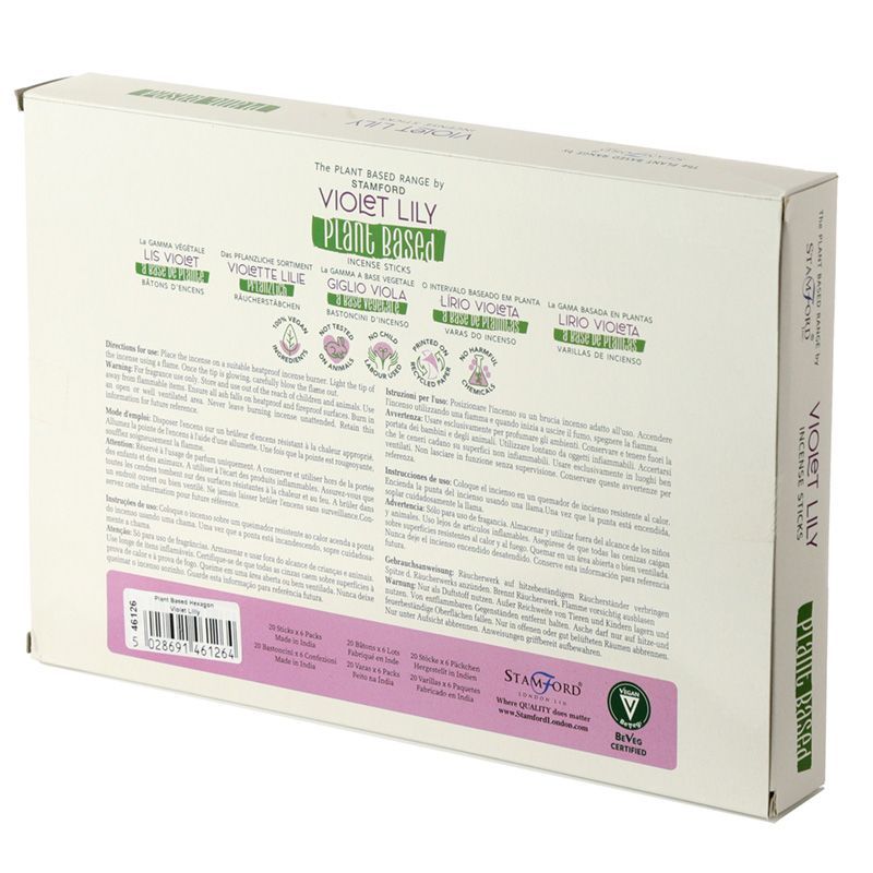 Varitas de Incienso a Base de Plantas - Violeta Lilly - Imagen 3