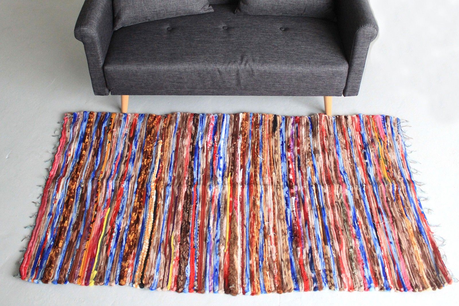 Alfombra grande de trapo - 105x185cm - Imagen 3