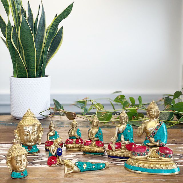 Figura de Buda de Latón - Acostado - 10cm - Imagen 5