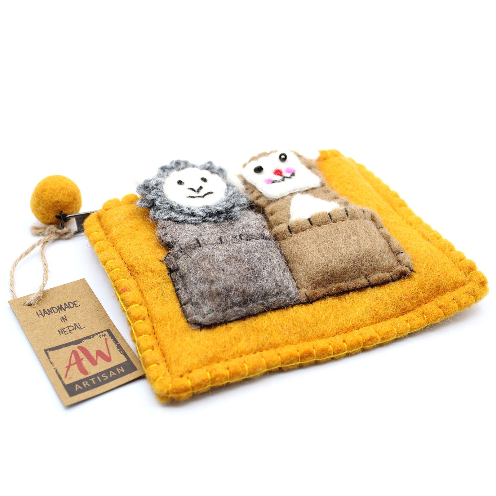 Bolsa con Marionetas de Dedo - Oso y Oveja - Imagen 4