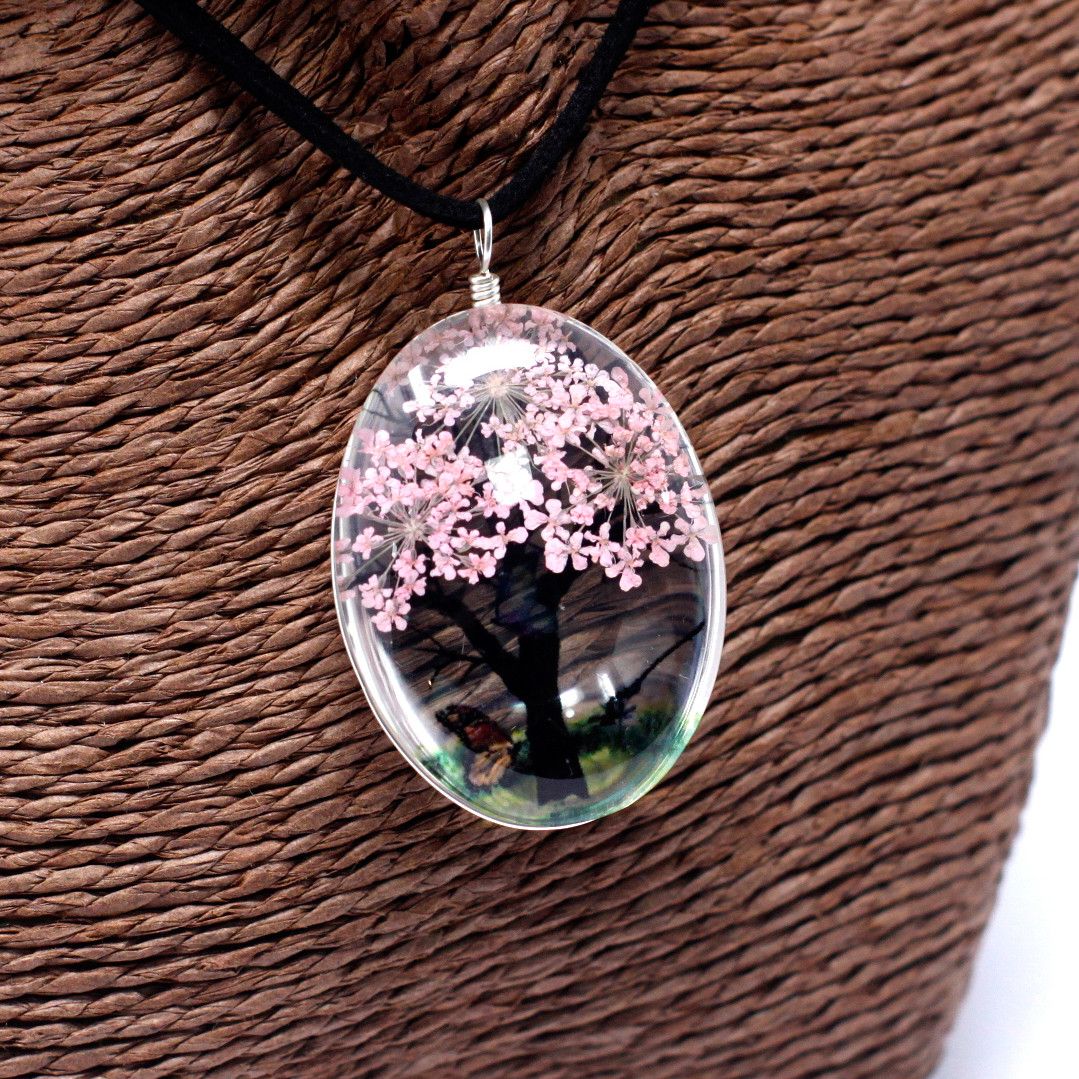 Flores Prensadas - Arbol De La Vida - Rosa - Imagen 3