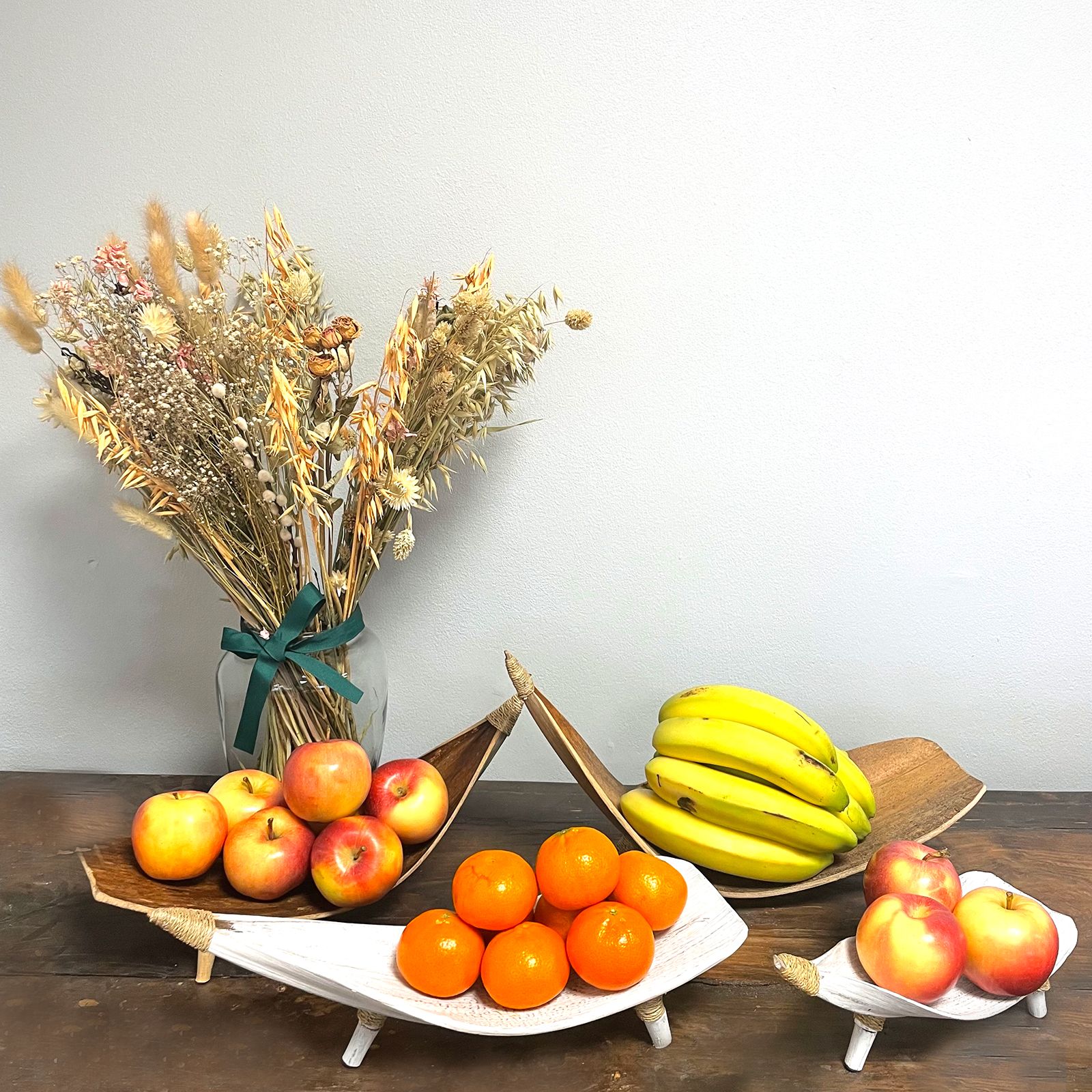Juego de fruteros de hoja de coco - Blandeado - Imagen 3