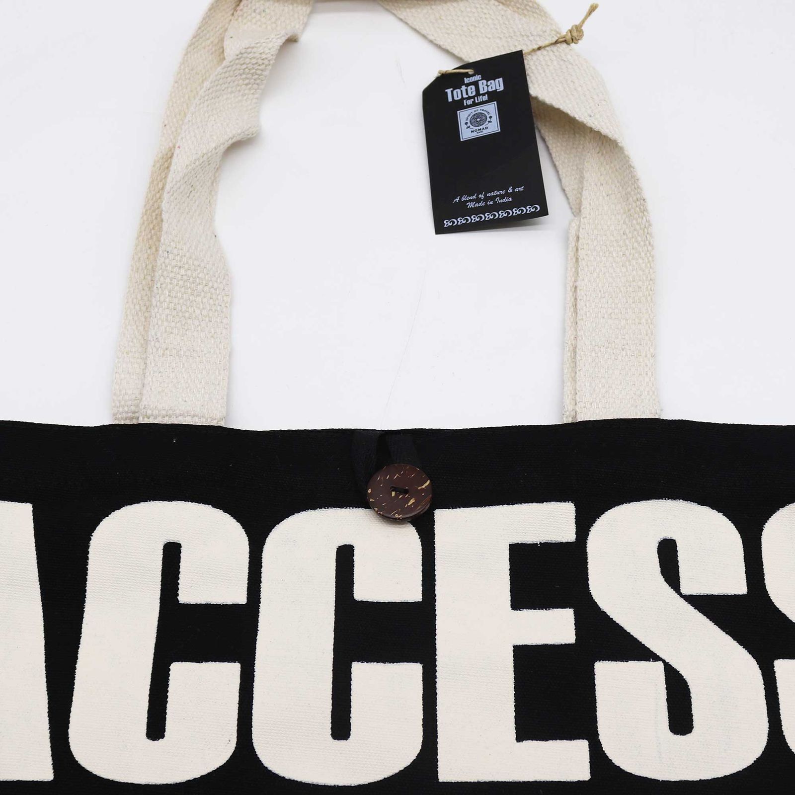 Bolso Básico Icónico - ACCESO A TODAS LAS ÁREAS -Negro natural 10 oz (36 x 43 x 10 cm) - Imagen 4