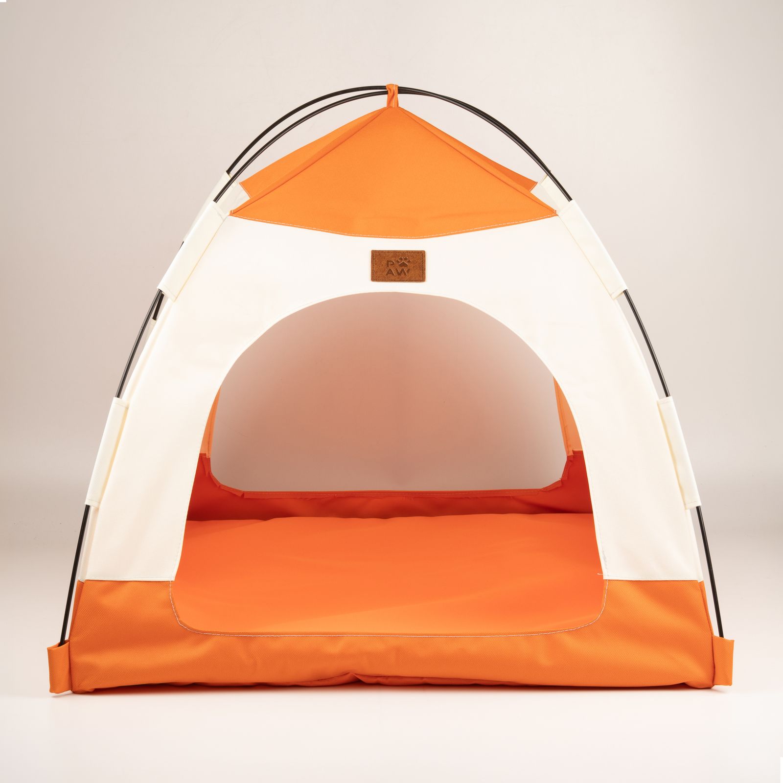 Cama PAW – Tienda beige y naranja – 58 × 58 × 48 cm - Imagen 9