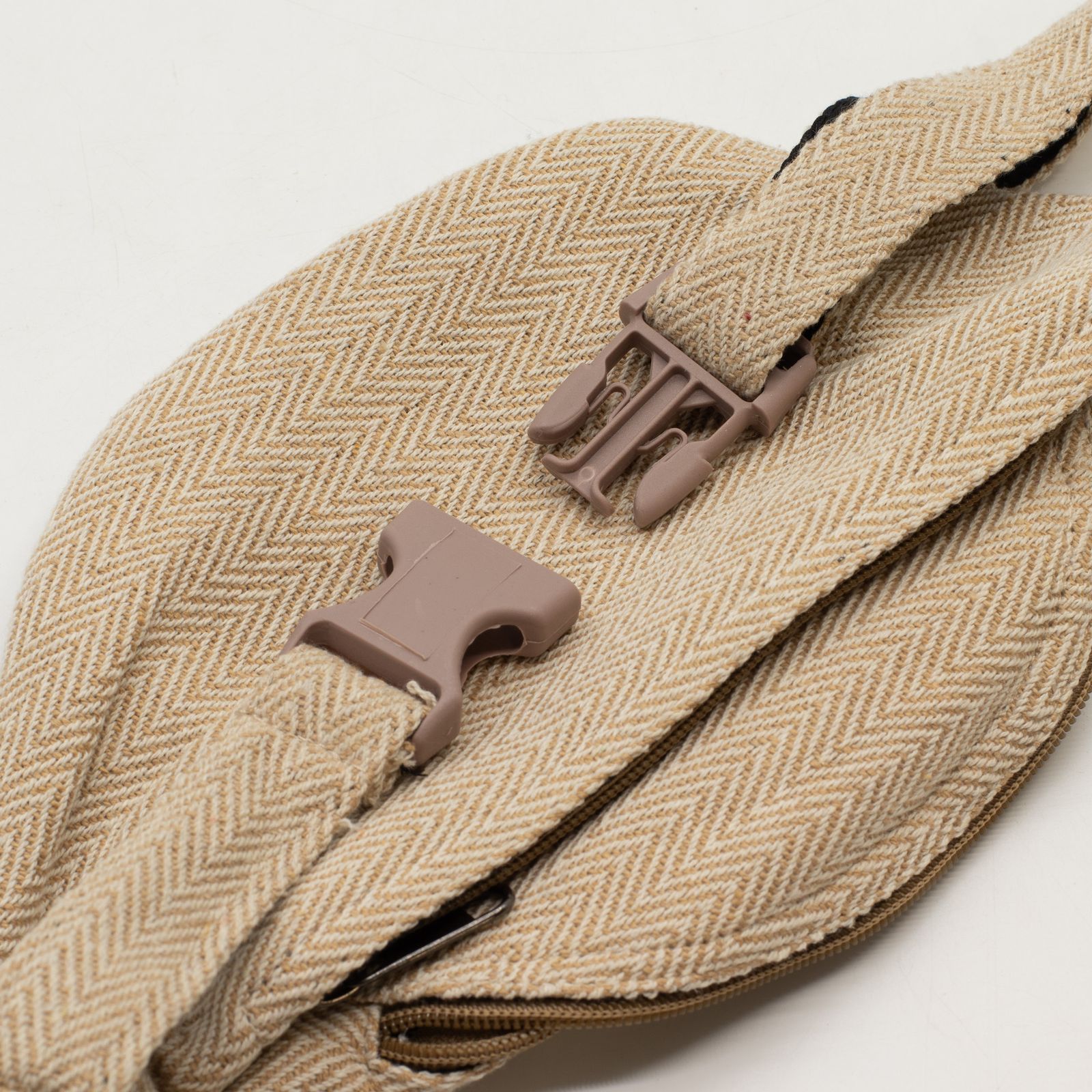 Bolso Tipo Cinturón de Estilo Cáñamo y Algodón (o Riñonera) - Natural - Imagen 5