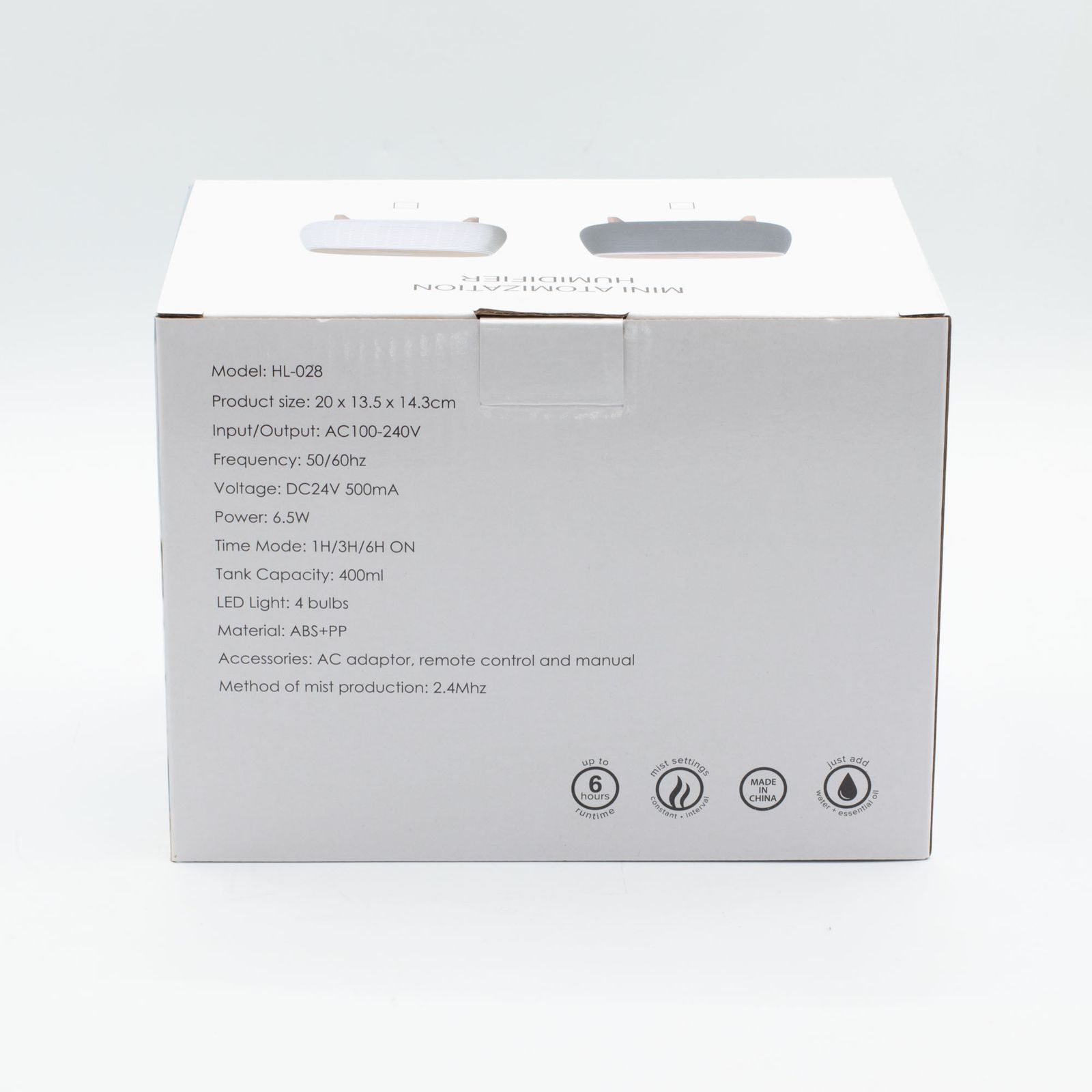 Aromaterapia Futurista con estrías - USB - Cambio de color - Control remoto - Imagen 7